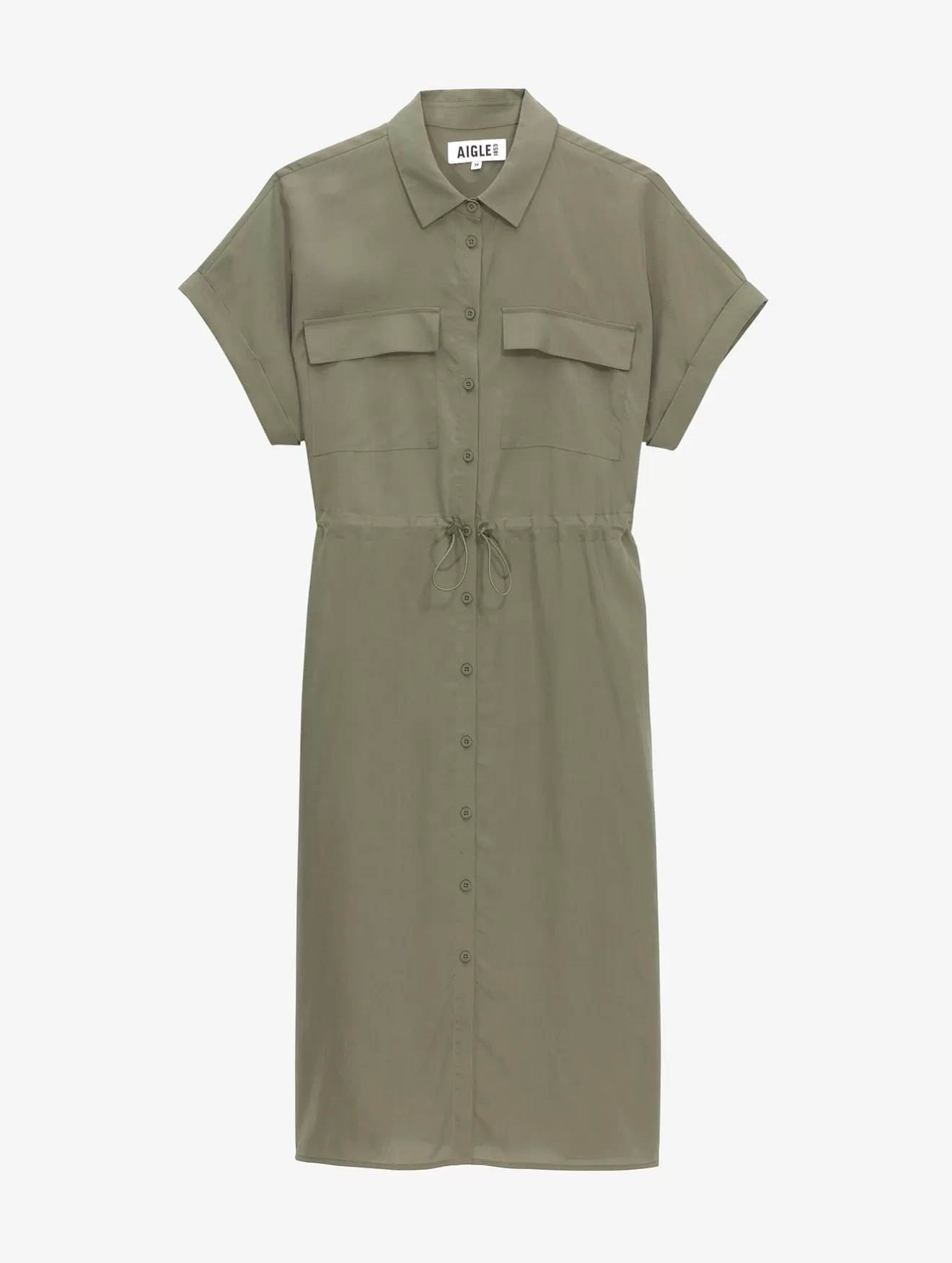 robe_chemise_manches_courtes_3-1.webp Discount Aigle Robe Chemise Manches Courtes Taillis